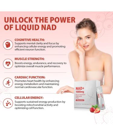 1000mg High-Potency NAD+ Liquid Supplement Nicotinamide Riboside & Resveratrol with PQQ Boosts Cellular Energy Focus & Healthy Aging - 1 Pc 10.58 Fl Oz (Pack of 1) - Buy Online on GoSupps.com