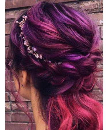 Deniferymakeup Headband Hair Vine Bridal Headpiece Crystal Wedding Hair Piece Leaf Blush Headpiece Bride Hair Accessories Bridal Fall Wedding Hair Piece Wedding Accessory Bridal Tiara (Silver) - Buy Online on GoSupps.com