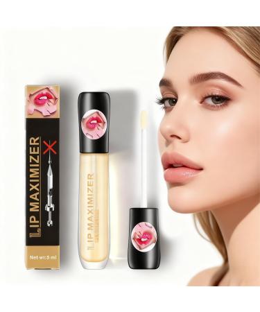 Busftlst Lip Plumper Gloss, Natural Lip Plumper, Enhancer and Make Fuller and Moisturizing, Beautiful Fuller, for Women Girls Care serum (1)