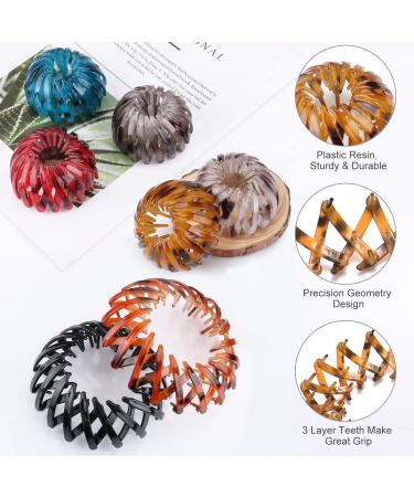 7 Pack Bird Nest Shaped Hair Clips - Multicolor Hair Claw Clamps for Women & Girls - Buy Online on GoSupps.com