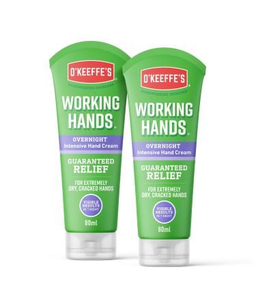 O'Keeffe's Working Hands Overnight 80ml (2 Pack) 85 g (Pack of 2) Single