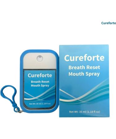 Cureforte Breath Reset Mouth Spray Fresh Breath & Oral Care with Glycerin & Aloe Kills Germs & Becteria Reduces Plaque Relieves Dry Mouth 1.18 Fl Oz - Buy Online on GoSupps.com
