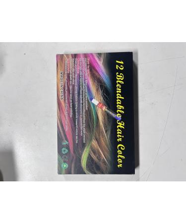 EBANKU 12 Color Temporary Hair Chalk Crayon for Girls - Washable Hair Dye for Birthday, Christmas, Halloween - Cosplay Party Favors for Kids & Adults - Buy Online on GoSupps.com