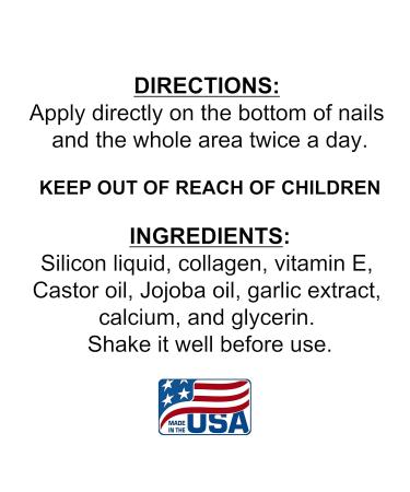 Nails Growth Thickener Gel - BiGGer Nails with Silicon Garlic Extract Collagen Jojoba Oil & Vitamin E for Stronger Healthier Nails - International Shipping Available - Buy Online on GoSupps.com