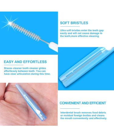Skhaovs 50-Piece Interdental Brushes Set | Push-Pull Cleaner & Retractable Dental Flap | Optimal Oral Hygiene in 5 Colors - Buy Online on GoSupps.com