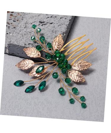 MAGICLULU Rhinestone Tuck Comb Bridal Hair Comb Leaf Hair Accessories Rhinestone Hair Accessories Leaf Hair Comb Hanfu Hair Accessories Chinese Hair Accessories Bridal Hair Accessories - Buy Online on GoSupps.com