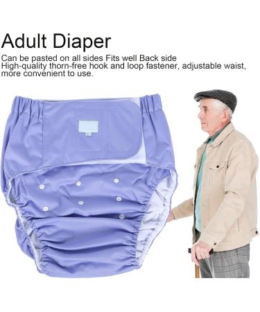Buy Soft Adjustable Reusable Adult Diapers - Washable Fast-Drying Incontinence Care (Purple) - Buy Online on GoSupps.com