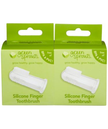 green sprouts by i play. Finger Toothbrush - 2 pk