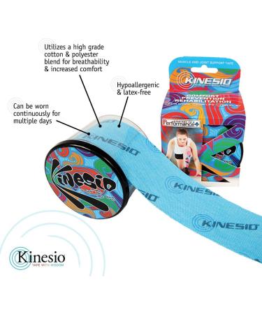 Kinesio Tex Performance+ Therapeutic Tape - Red - 2in x 16.4 ft - Buy Online on GoSupps.com