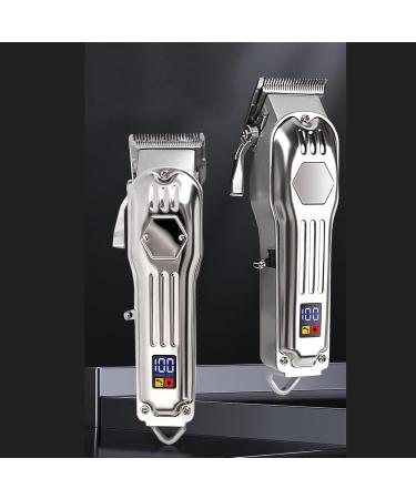Hair Clipper Rechargeable Electronic Hair Trimmer Grooming Cutting LED Display with USB Charging Cable for Home - Buy Online on GoSupps.com