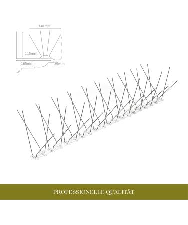 Stainless Steel Pigeon Repellent Spikes - 5 Meter Box | Made in EU | International Shipping Available - Buy Online on GoSupps.com