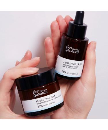 Skin Generics | Pure Organic Hyaluronic Acid Serum | 30ml | Moisturizing Concentrate that Regenerates and Increases Skin Elasticity | Paraben and Paraffin Free Facial Serum | 100% Vegan Moisturising Serum - Buy Online on GoSupps.com