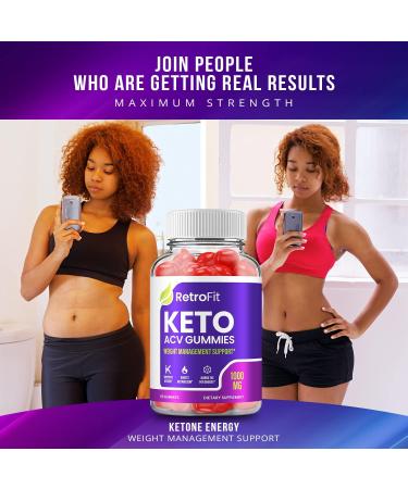 Retrofit Keto ACV Gummies - Advanced Keto Formula with Apple Cider Vinegar, B12, Beet Root Juice for Men and Women (60 Gummies) - Buy Online on GoSupps.com