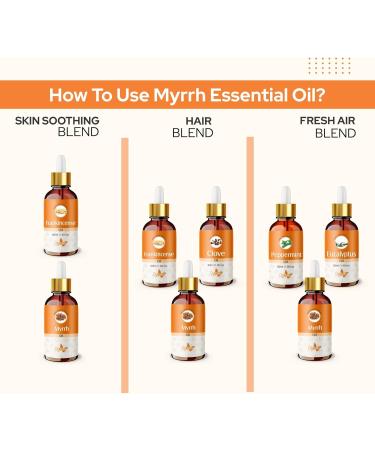 Crysalis Myrrh Oil (Commiphora Myrrha) 100ml - 100% Pure & Organic Essential Oil for Skin, Hair & Aromatherapy Massage - Buy Online on GoSupps.com