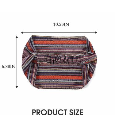 Zoestar Boho Wing Straps Yoga Head Wraps | Vintage Striped Turban & Bandeau Headscarves | Stylish Stretchy Hair Bands for Women & Girls (3 Pieces) - Buy Online on GoSupps.com