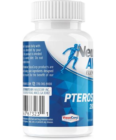 NeuropAWAY Elements Pterostilbene (60 250mg Acid Rresistant Capsules Per Bottle) 3pack - Buy Online on GoSupps.com