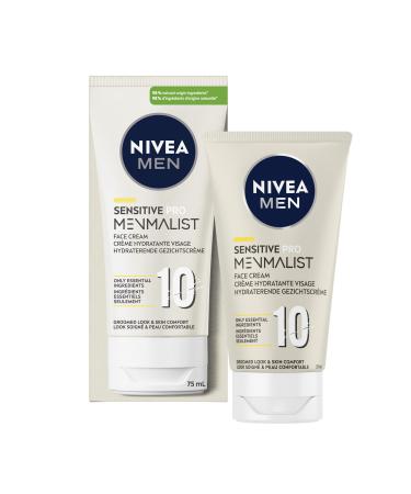 NIVEA MEN MENMALIST Sensitive Pro Face Cream (1 x 75 ml) Face care with a light non-greasy texture Men's care suitable for all skin types