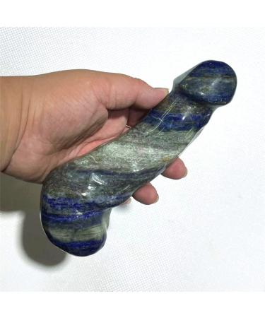 20cm 100% real quartz natural lapis lazuli crystal carved original gift for women figure handicrafts toys about 20 cm about 20cm