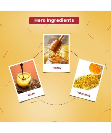 Vishopy EN Ghee Lip Balm with Honey & Vitamin E 24 hours hydration Soft lips Prevents Drying 8gm - Buy Online on GoSupps.com