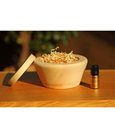 Fragrance Set - Pine Wood Decor with Tin Lid Shavings & Pine Oil - 4 Piece Gift Set for Home & Travel - Buy Online on GoSupps.com