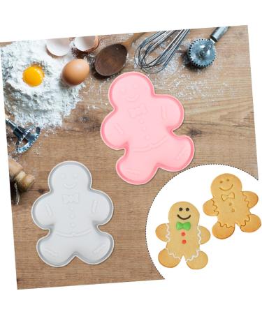 COHEALI 2pcs Silicone Mold Silicone Candy Mold Gingerbread Men Candy Mold Cartoon Shaped Mold Fudge Dessert Assorted Color 1 21.2X16.4X3CM - Buy Online on GoSupps.com