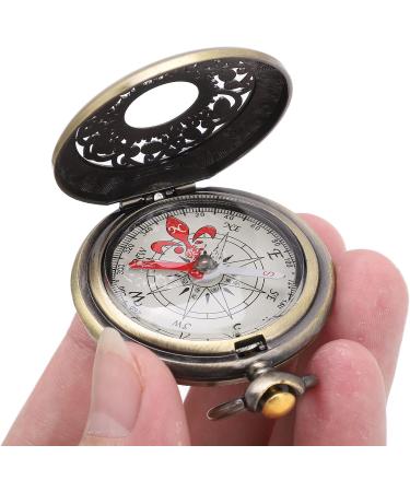 Durable Brass Hiking Compass | Shockproof & Waterproof Camping Tool for Kids & Adults | Metal Pocket Navigation Instrument for Outdoor Adventures - Buy Online on GoSupps.com