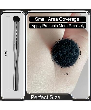 Wild Universe Concealer Makeup Brush - Covers Blemishes, Dark Circles, Smile Lines - Premium Firm Bristles for Liquid/Cream Bronzer - Gray - Buy Online on GoSupps.com
