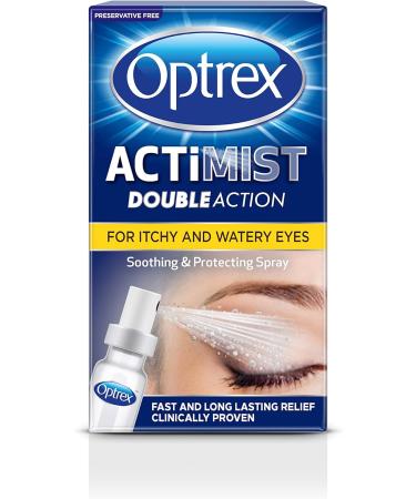 Optrex ActiMist 2-in-1 Eye Spray for Itchy Hayfever Allergy Plus Watery Eyes - 10 ml (Pack of 2) - Buy Online on GoSupps.com