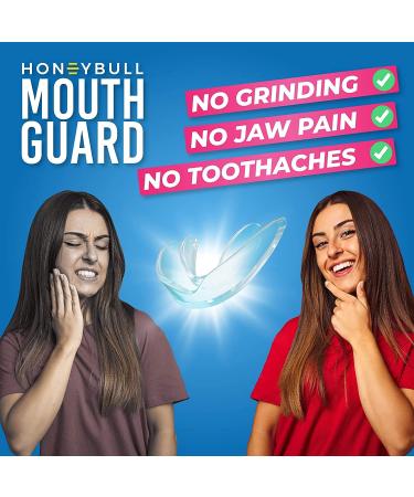 HONEYBULL 12-Pack Mouth Guards for Teeth Grinding | Custom Fit for Bruxism & Night Clenching | Comfortable & Thick Whitening Tray - Buy Online on GoSupps.com