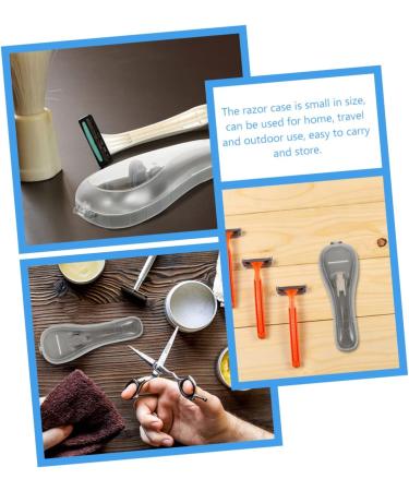 Healeeved Razor Storage Box - Portable Electrician Razor Protection Etui | Manual Holder Gray 16.5x6cm for Safe Storage - Buy Online on GoSupps.com