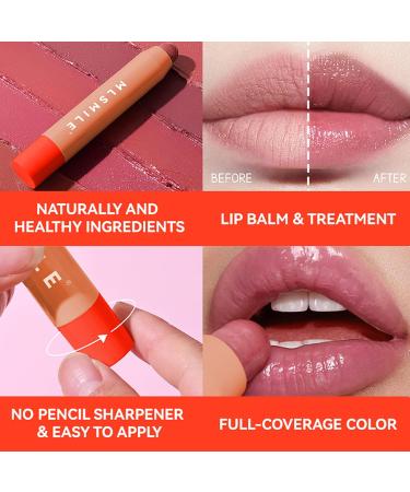 Hydrating Color Lip Balm 3PC Tinted Lip Balm Moisturizing Lipsticks for Women Long Lasting Lip Balms for Lip Skin Care and Lip Treatment Long-Lasting Moisturising Nutritious Cream Set A - Buy Online on GoSupps.com