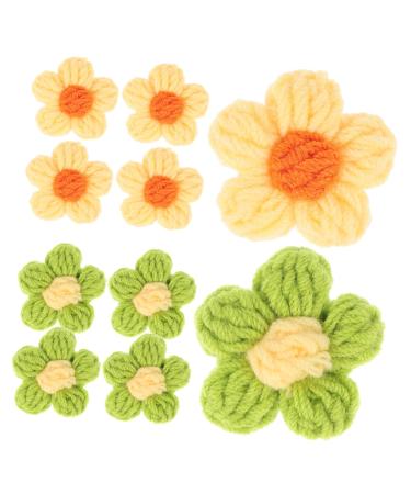 Ipetboom 10pcs Hairpin Accessories Toddler Stuff Flower Embellishments Brooch Ornament Child Earth Tones 1 count (Pack of 1) Assorted Color 1