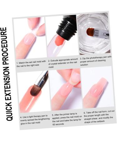 FRCOLOR Nail Extension Manicure Acrylic Nails Gel Nails Nail Extension Stencils Nail Tools Nailing Tool Nail Extension Set Nail Extension Kit Extend Mould Nail Piece ABS - Buy Online on GoSupps.com
