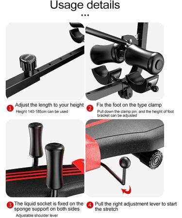 Back Stretching Bench with Cervical Traction - Lumbar Spine & Neck Massage Device for Body Relaxation - Buy Online on GoSupps.com