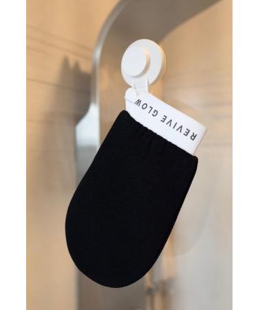 Revive Glow Exfoliating Glove Exfoliating Mitt Body Scrub Exfoliator Plant Based Viscose Body Exfoliator Double Layer Reusable Shower Gloves for Silky Radiant Skin (Black(Deep Exfoliator)) Black( Deep Exfoliator) - Buy Online on GoSupps.com