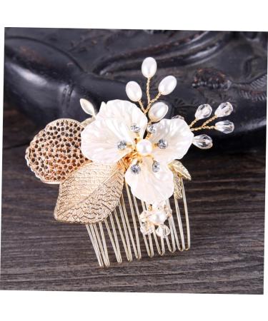 DOITOOL Wedding Pearl Hair Barrettes Rhinestone Hair Comb Pearl Hair Pin Hair Comb for Bride Crystal Headpiece Pearl Hair Comb Bridal Hair Comb Crystal Rhinestones Bride Comb - Buy Online on GoSupps.com