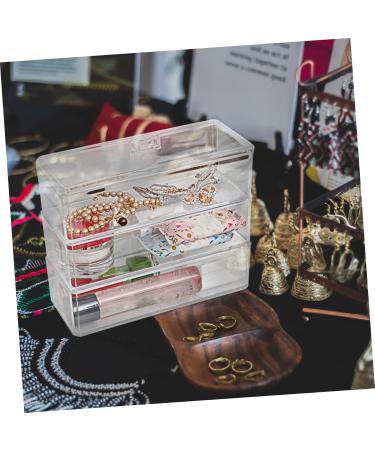Balacoo 1pc Box Three Layer Storage Box Clear Skincare Organizer Bathroom Sundries Organizer Acrylic Desktop - Buy Online on GoSupps.com
