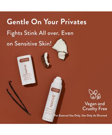 Native Whole Body Deodorant Spray Contains Naturally Derived Ingredients Deodorant for Women & Men | 72 Hour Odor Protection Aluminum Free with Coconut Oil and Shea Butter | Coconut & Vanilla - Buy Online on GoSupps.com