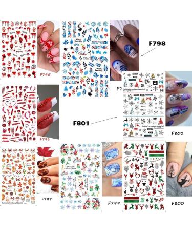Manicure Snake Adhesive Decals Maple Leaf Nail Stickers Anime Skull Bone 3D Halloween Design Nail Art(F-799) - Buy Online on GoSupps.com