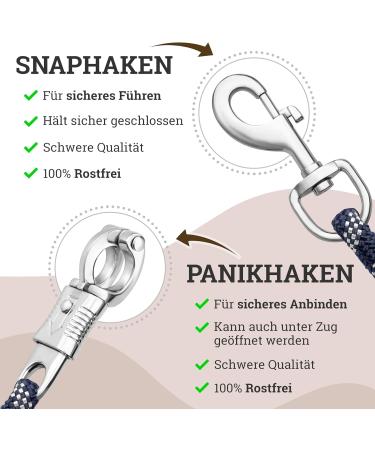 Esposita Champion Edition Knit Connecting Trick - Solid with Panic Hooks | Navy/Silver Snap Hooks - Buy Online on GoSupps.com