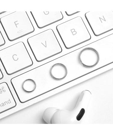 200pcs 8mm Double Loop Split Jump Rings for DIY Crafts - Silver Key Ring Connectors - Buy Online on GoSupps.com