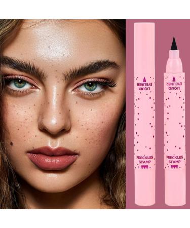 Freckles PenDotted Pen Waterproof 2in1 Freckle Stamp Eyeliner Long Lasting Makeup Tool for Daily Use by Women and Girls 01 - Buy Online on GoSupps.com