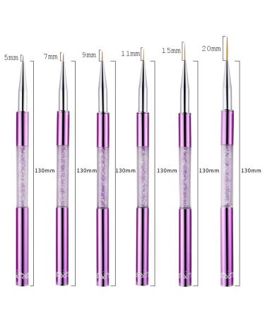 6 Pcs Nail Painting Pen Set - DIY Nail Art Brush Tools for Manicure & Salon Design - International Shipping Available - Buy Online on GoSupps.com