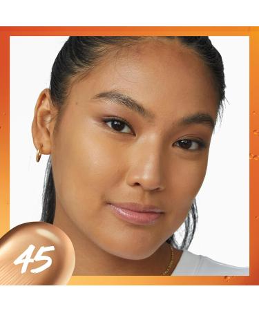 Maybelline Super Stay Skin Tint Foundation With Vitamin C - Long-Lasting 24H, Vegan Formula - Shade 45, 30 ml - Buy Online on GoSupps.com
