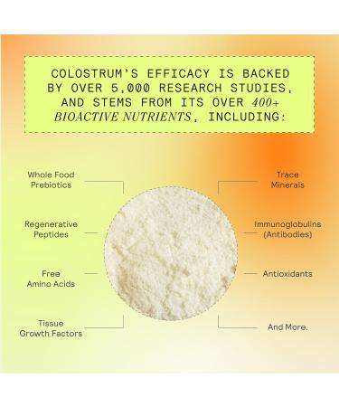 ARMRA Colostrum Powder | Unflavored | Gut Health & Bloating | Skin & Hair | Immunity | Keto Gluten & Fat-Free | 120 Servings Unflavored 120 Servings (Pack of 1) - Buy Online on GoSupps.com