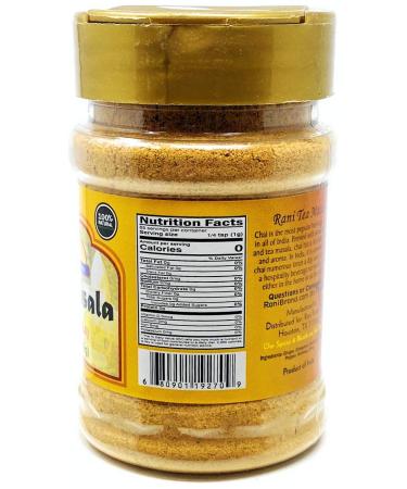 Rani Tea Masala Indian Spice Blend 3oz PET Jar - All Natural, Vegan, Gluten Friendly - Salt & Sugar Free, NON-GMO, No Colors - Indian Origin Tea Masala 3 Ounce - Buy Online on GoSupps.com