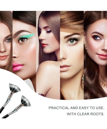 2PCS Eyelash Brush& Angled Eyeliner Brush Double Layer Fiber Folding Angle Scalloped Lash Brush Portable Lash Fan Brush with Smooth Long Handle for Travel - Buy Online on GoSupps.com