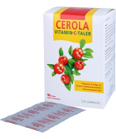 Dr. Grandel Cerola Vitamin C Taler 96 Lozenges - Boost Immunity & Energy | 318g | International Shipping Available - Buy Online on GoSupps.com
