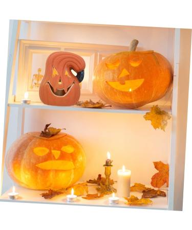 TOVINANNA Pumpkin Lantern Ornament Light up Pumpkins Lights for Jack o Lanterns Pumpkin Figurine Halloween Light Decor Pumpkin Lamp Decor Pumpkin Light Party Decor 3D Big Pumpkin Supplies Pe Orange 16X12CM - Buy Online on GoSupps.com