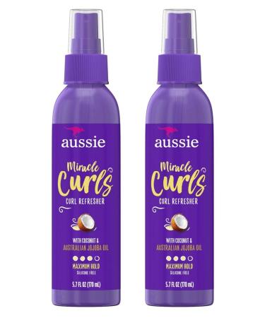 Aussie Miracle Curls Refresher 5.7 Ounce Pump (Maximum Hold) (170ml) (2 Pack) - Buy Online on GoSupps.com
